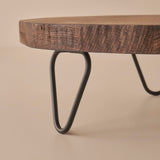 Geo Metalen Poot Presentatiestandaard Naturel (24,5x6,3 cm)