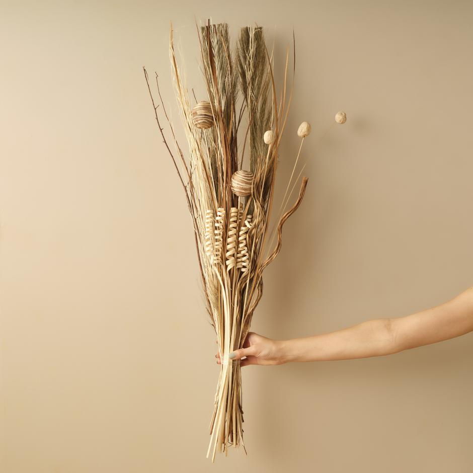 Krullend Takkenboeket Natuurlijk (100 cm)