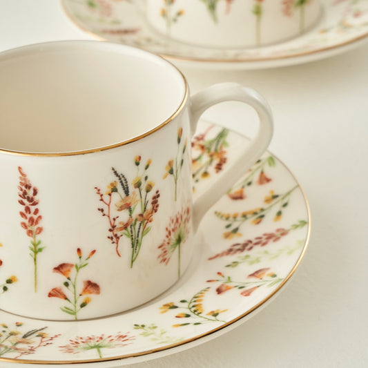 Flores Set van 2 Thee- Cappuccino kopjes