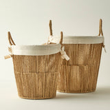 Herfstmand met doek erin, natuurlijk (25x18x25 cm)