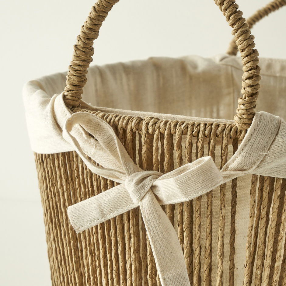 Herfstmand met doek erin, natuurlijk (25x18x25 cm)