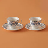 Bleu Blanc 2-delige koffiekopjesset blauw (90 cc)