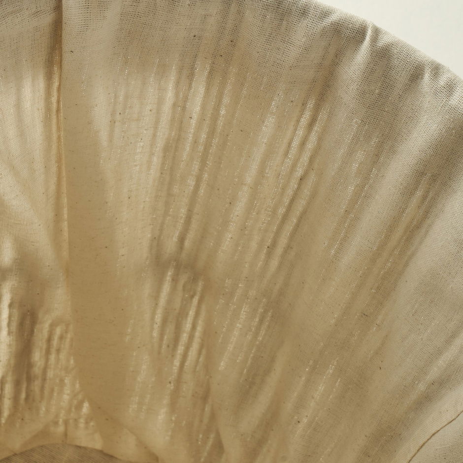 Herfstmand met doek erin, natuurlijk (25x18x25 cm)