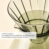 Taps toelopende filterkoffiepot grijs (700 cc)