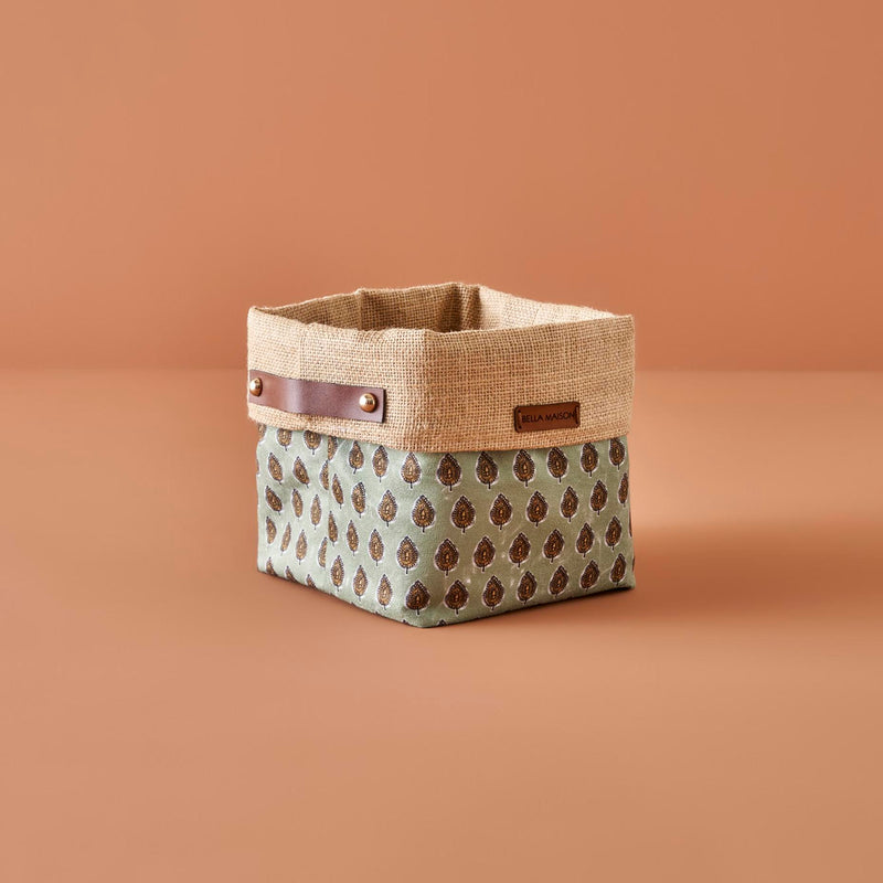 Stijlvolle opbergmand in de kleur Indian Organizer Green (8,6x7 inch)