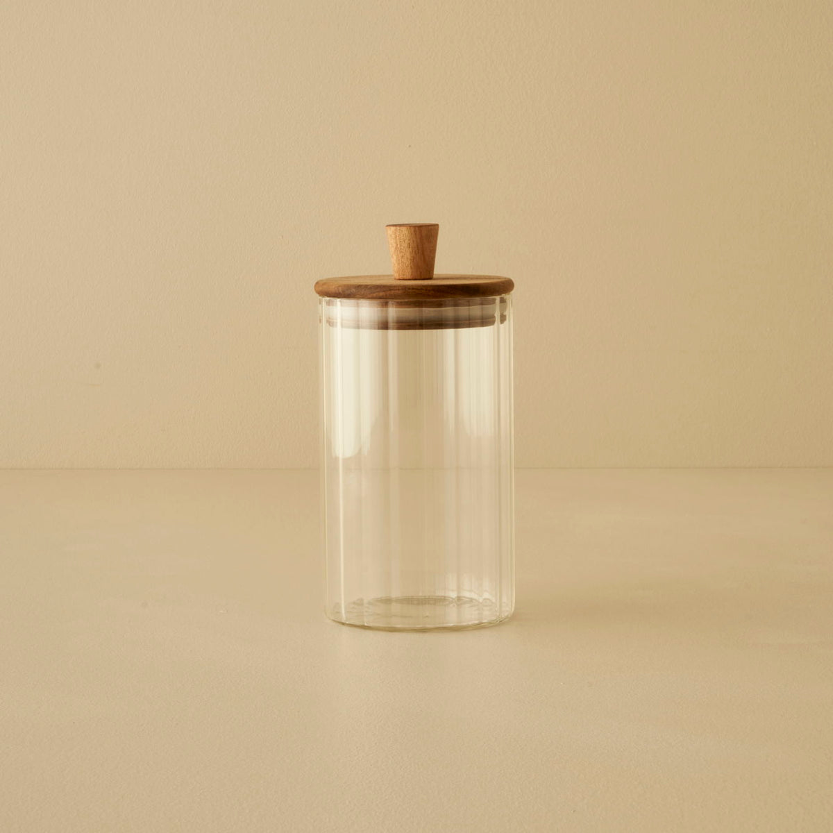 Beatrice Houten Dekselpot Naturel (580 cc)