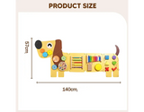 Montessori Busy Board Hond – Houten Educatief Speelgoed voor Baby & Peuter