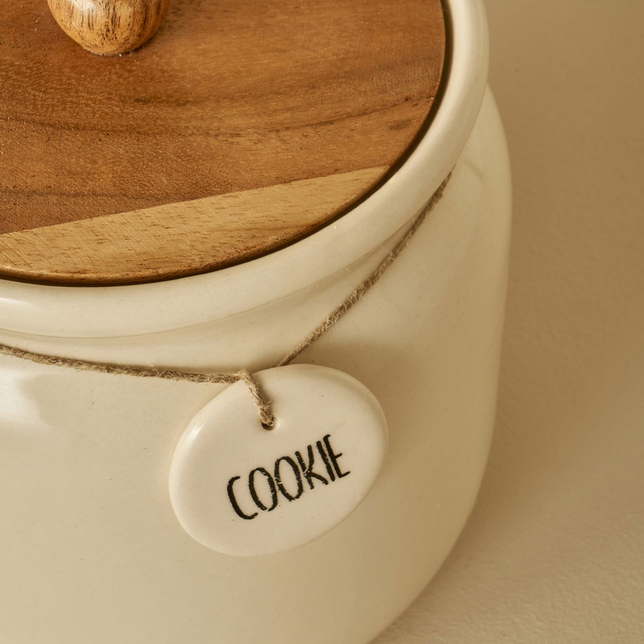 Koekjeskeramiekpot Crème (2100 ml)