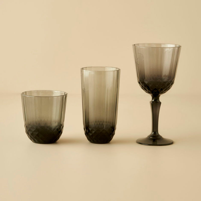 Colore Cut Drankglas Antraciet (345 cc) - 6 stuks