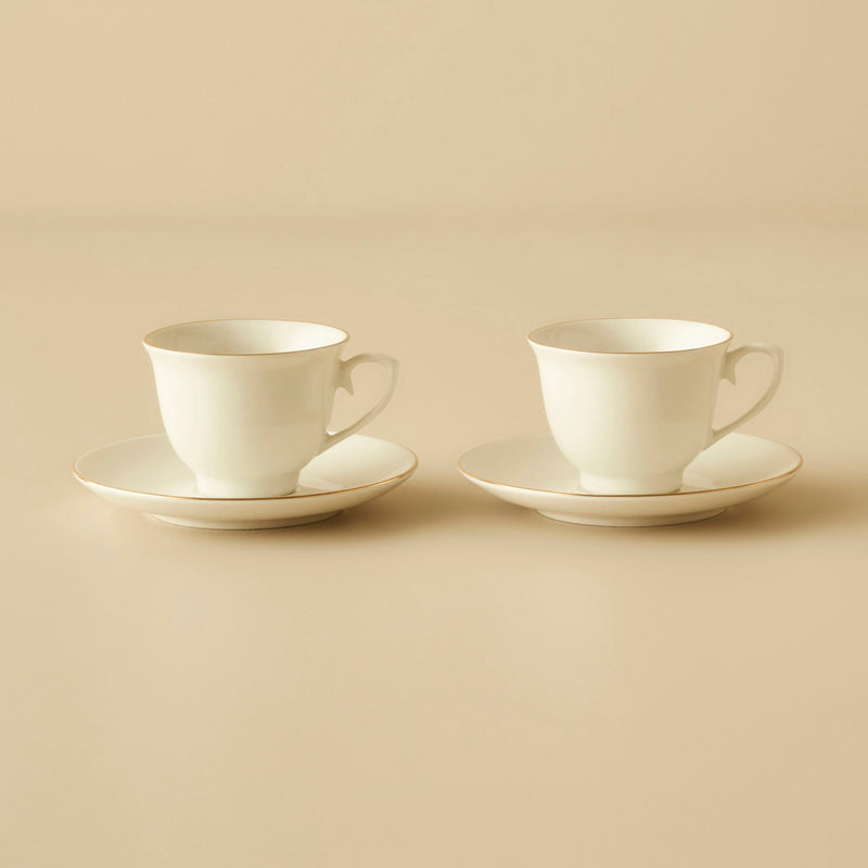 Felis Porseleinen Espressokopjesset 2-delig Goud (90 ml)