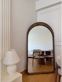 Boogspiegel 180x100 cm – Donker Houten Frame