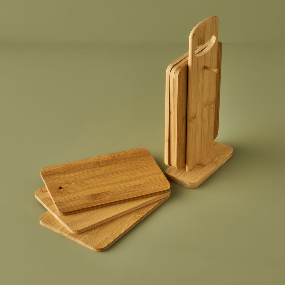 Craft 6-delige snijplankenset Naturel (15x7x33 cm)