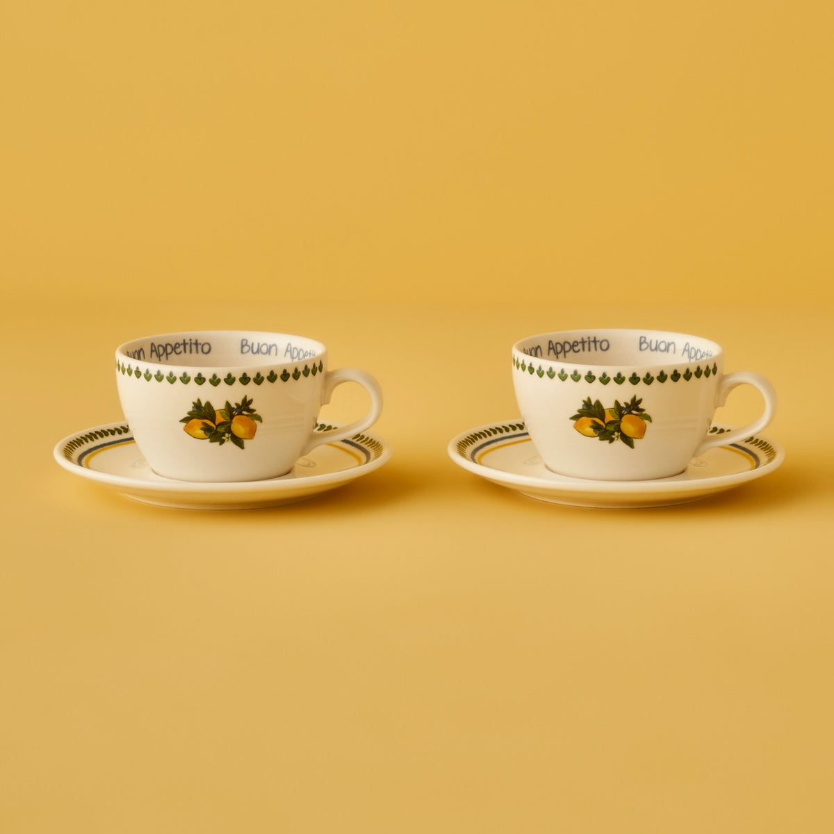 Lemoncello Set van 2 Thee- Cappuccino kopjes