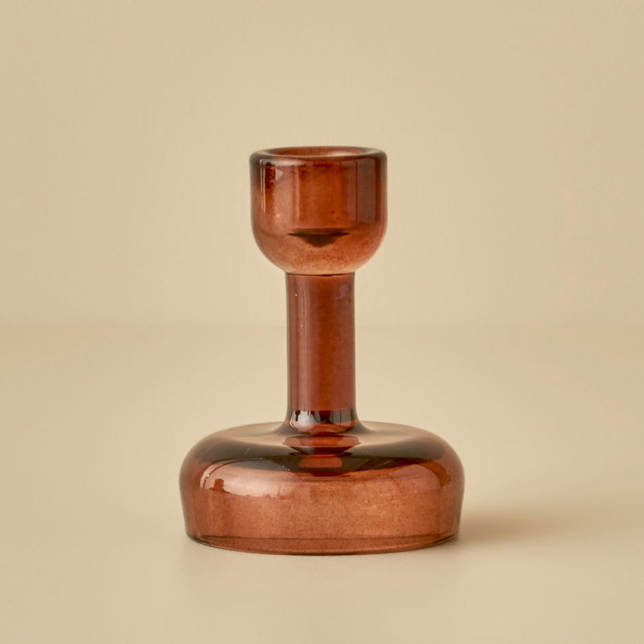 Miguel Kaarsenhouder Claret Rood (7x7x10 cm)