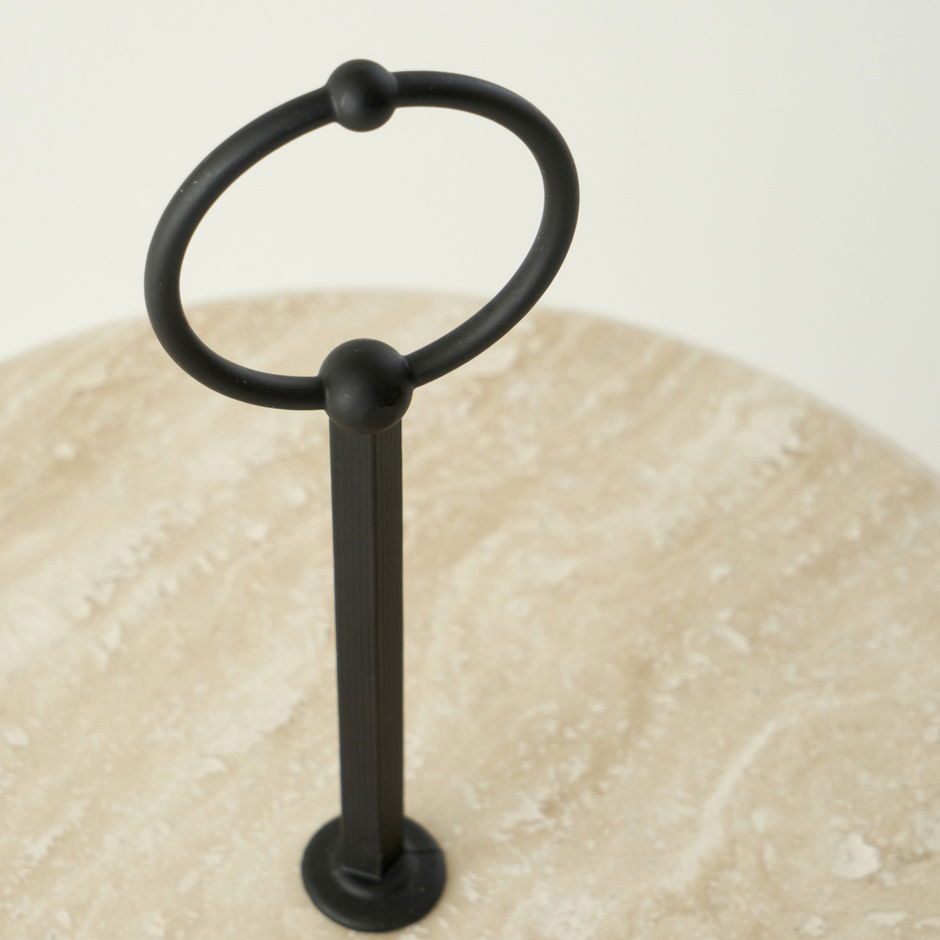 Ephesus Travertine 2-laags koekjesstandaard natuurlijk