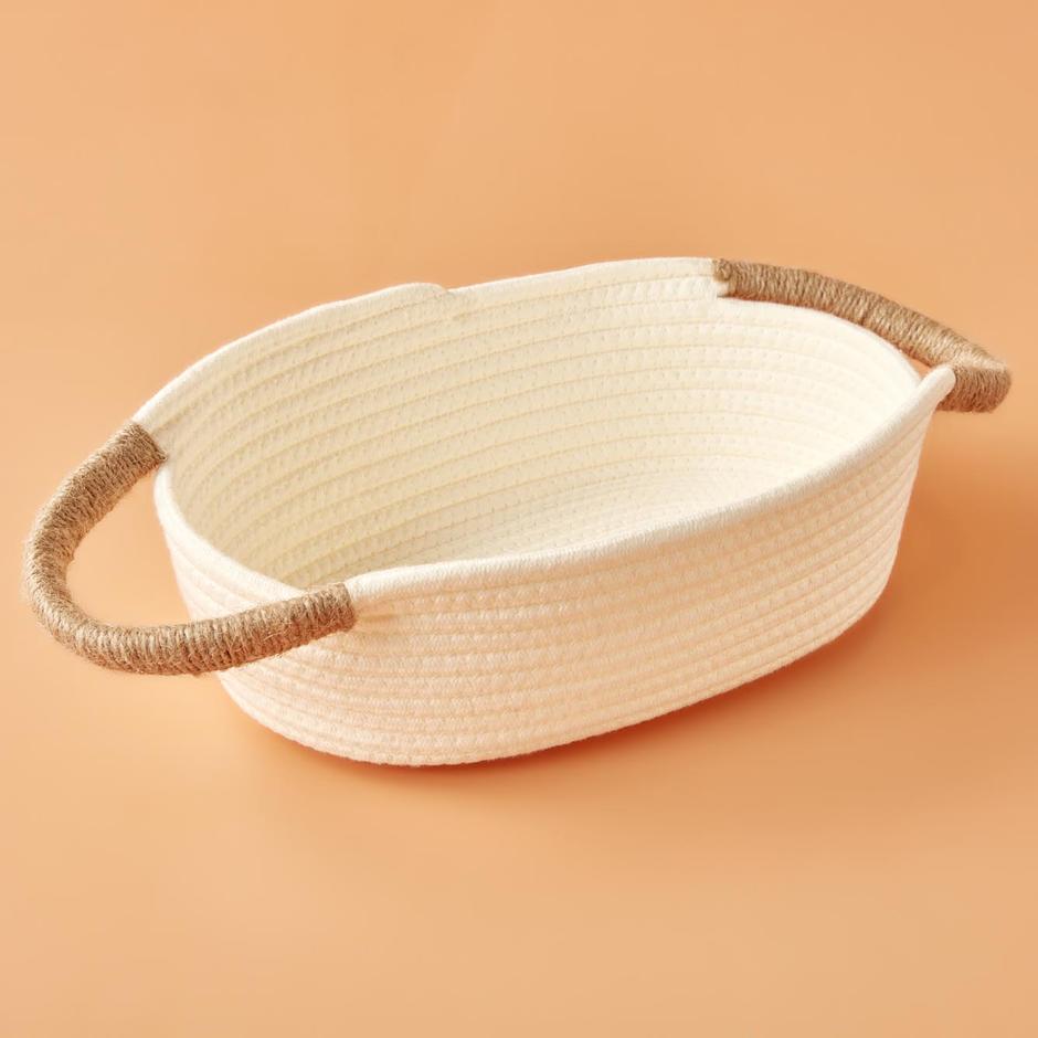 Montana Jut Ivoor Mand Wit (33x23x9 cm)