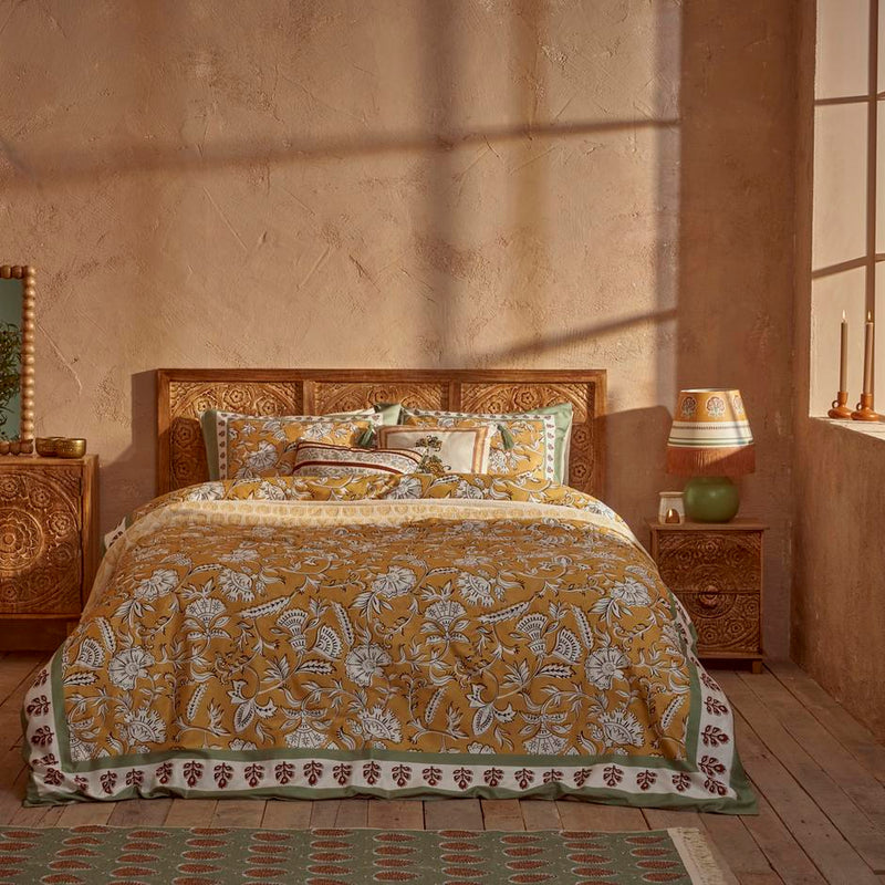 Luxe Dekbedovertrekset Indian – Dubbel – 100% Katoen Satijn - 200x220