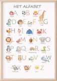 Het alfabet en getallen poster A4 (21 × 29,7 cm) - DIGITAAL
