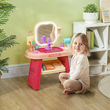 Kinder Kaptafel – Beauty & Make-Up Speelset met Spiegel – Interactief Rollenspel Speelgoed – Voor Peuters & Kleuters – Inclusief Accessoires