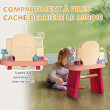 Kinder Kaptafel – Beauty & Make-Up Speelset met Spiegel – Interactief Rollenspel Speelgoed – Voor Peuters & Kleuters – Inclusief Accessoires