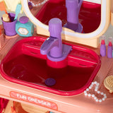 Kinder Kaptafel – Beauty & Make-Up Speelset met Spiegel – Interactief Rollenspel Speelgoed – Voor Peuters & Kleuters – Inclusief Accessoires
