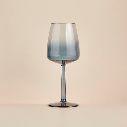 Wijnglas blauw