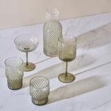 Bubble Glass Set van 6 Groen (350 cc)