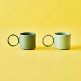Scene 2-delige Koffiekopjesset Groen (270 cc)