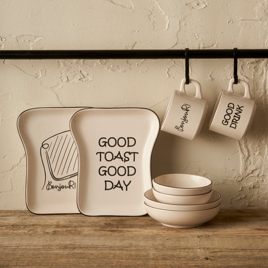Toast Ontbijtset – 8-delig – Voor 2 Personen