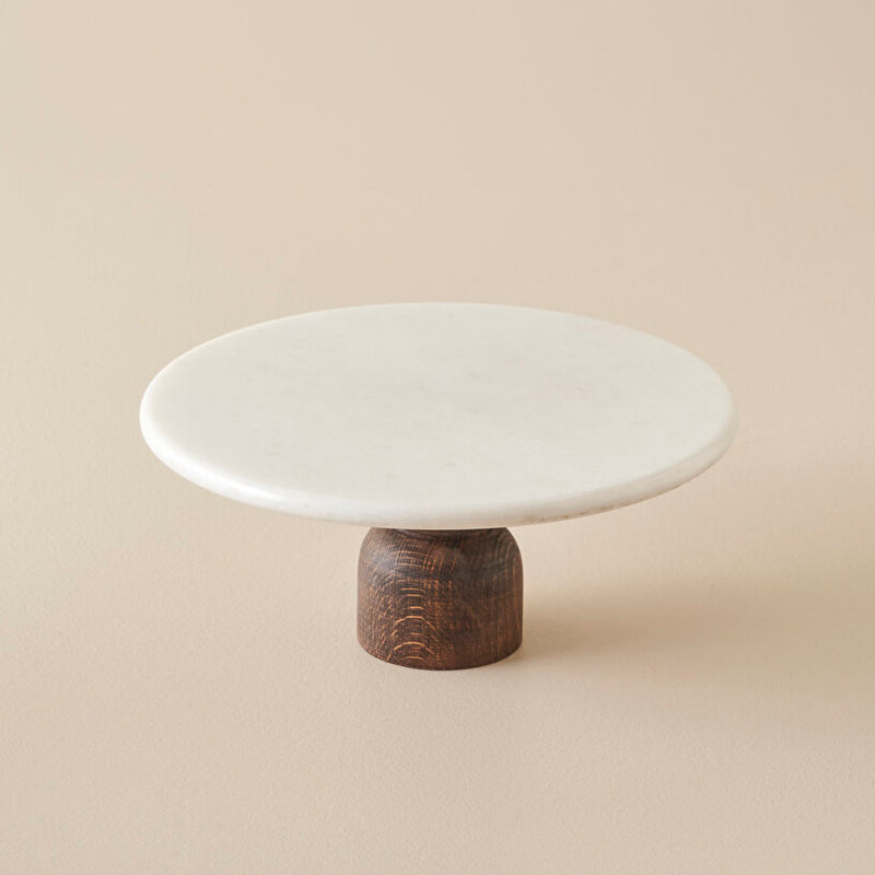 Olmo Marmeren Taartstandaard Naturel (25x25 cm)