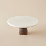 Olmo Mermer Kek Standı Naturel (25x25 cm)