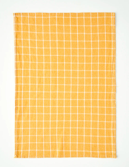 Set van 3 Liberty droogdoeken van 100% katoen, geel (45x65 cm)