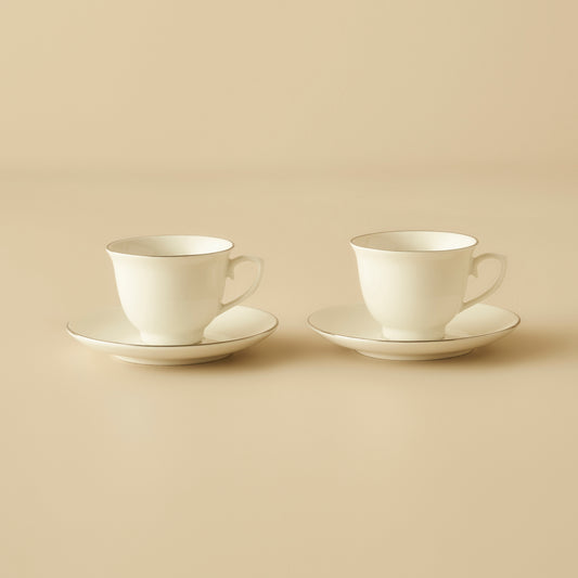 Felis Koffiekopjesset (2 stuks) – Zilverkleurig