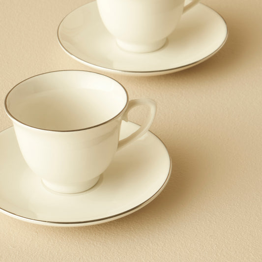 Felis Koffiekopjesset (2 stuks) – Zilverkleurig