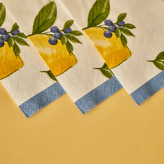 Lemoncello servetten 20 stuks