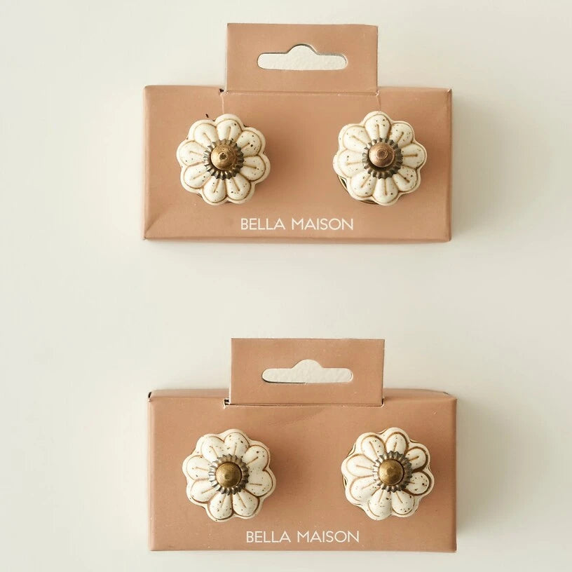 Senna Witte Meubelknoppen – 2 stuks