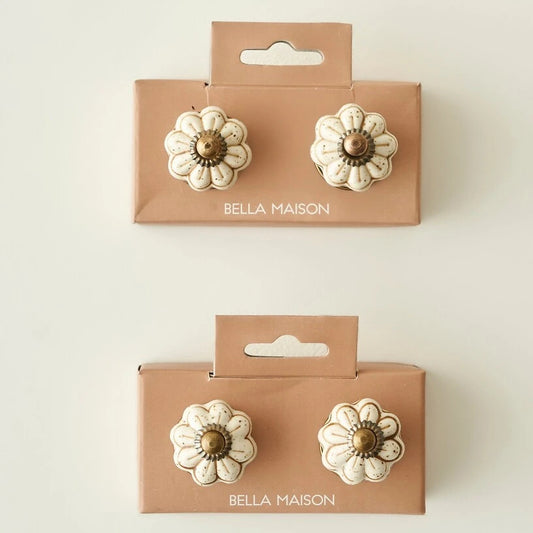 Senna Witte Meubelknoppen – 2 stuks