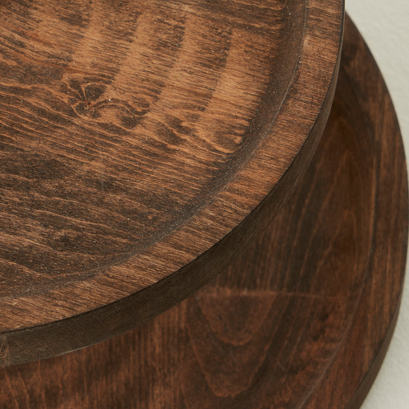 Tweedelige Houten etagère/koekjestaander – voor Koekjes en Gebak
