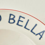 Ciao Bella Line Porseleinen Pastabord Rood (28 cm)