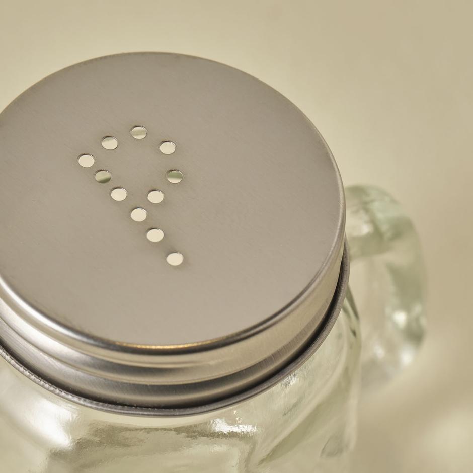 Rovi Zout- en peperstrooier Naturel (7x5,4x8,5 cm)