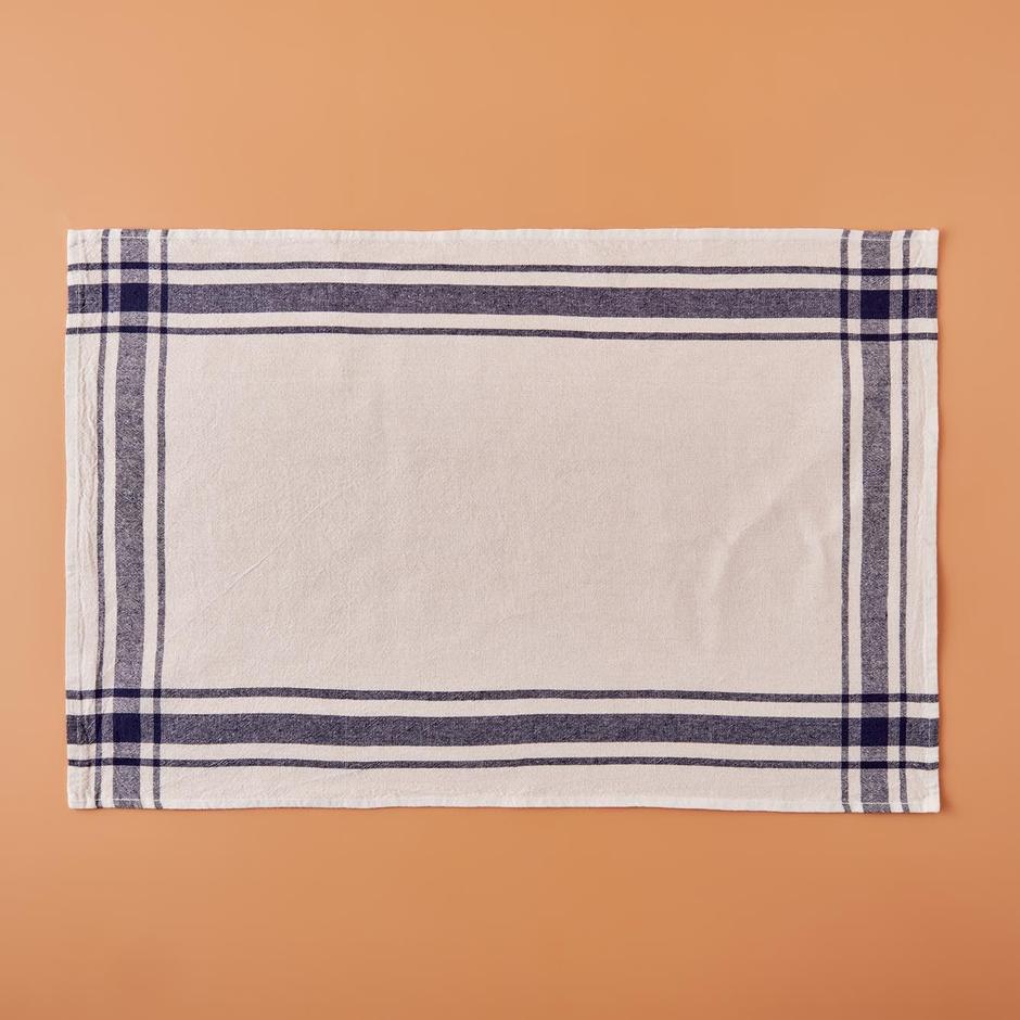 Set van 3 Liberty droogdoeken van 100% katoen, marineblauw (45x65 cm)