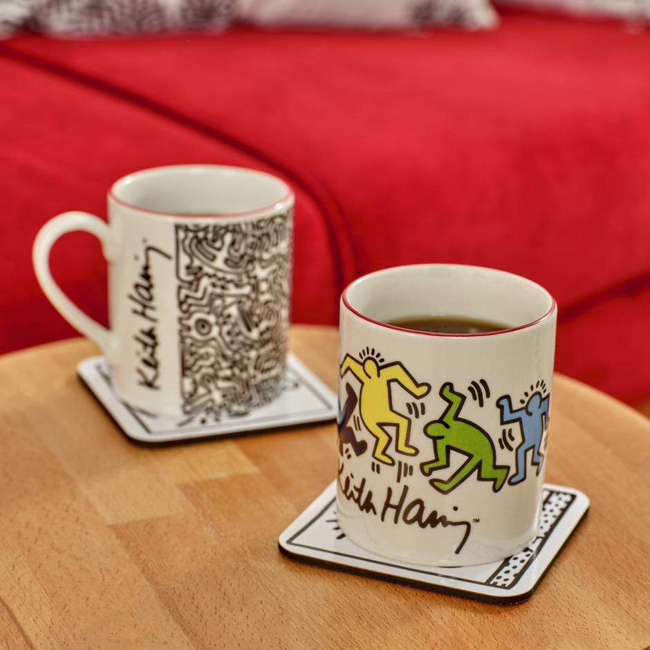 Keith Haring gekleurde porseleinen mok (390 cc)