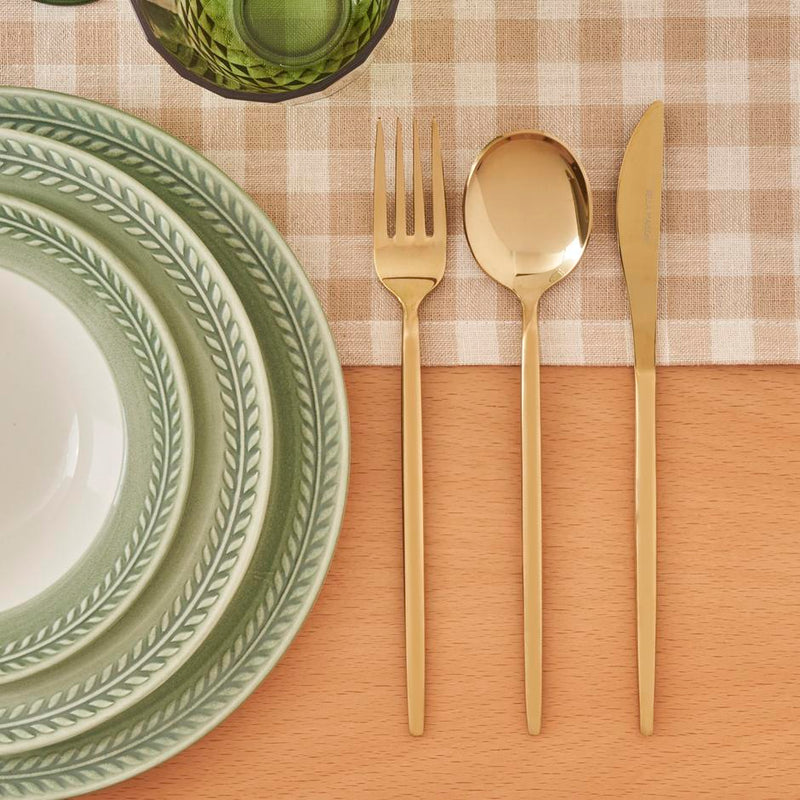 Siena serviesset diner goud 18 stuks lepel-vork-mes