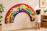 Educatief Houten Busy Board – Montessori Speelgoed 1 Jaar+ - REGENBOOG