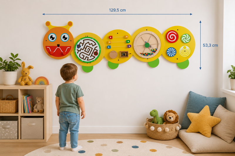 Educatief Houten Busy Board – Montessori Speelgoed 1 Jaar+ - RUPS