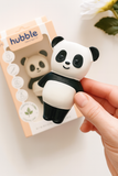 Panda Bijtring – 100% Natuurlijk Rubber | Panda & Bubble Vorm | Veilig & BPA-vrij | Babytandring 0+ Maanden