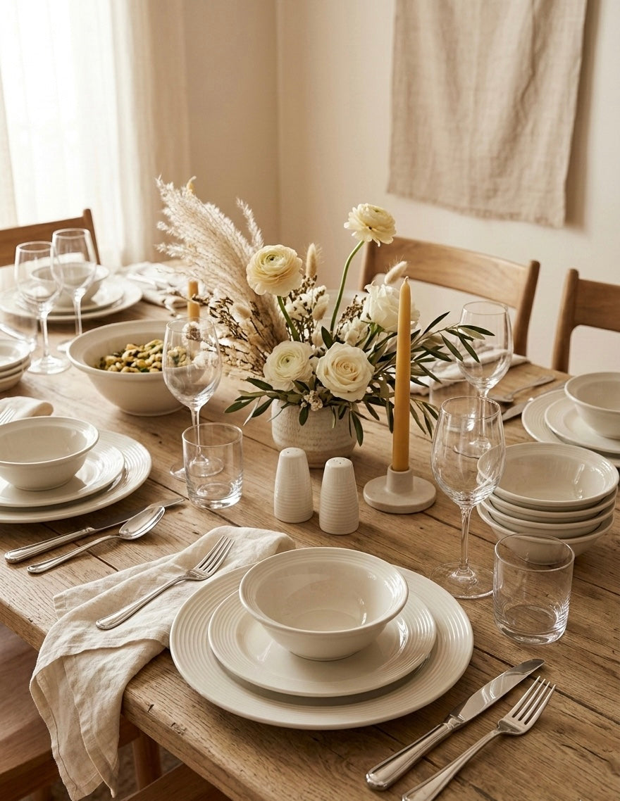 Blanc Cannel Porseleinen 24-Delige Serviesset Voor 6 Personen