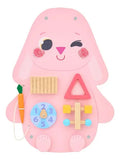 Montessori Konijn Busy Board – Houten Educatief Activiteitenbord voor Baby & Peuter