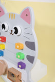 Montessori Busy Board Kat – Houten Educatief Activiteitenbord voor Baby & Peuter Productbeschrijving