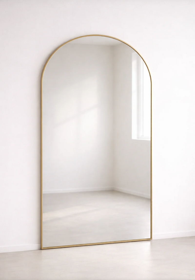 Sundayhome Gouden Ovale Staande Spiegel 180x100 cm